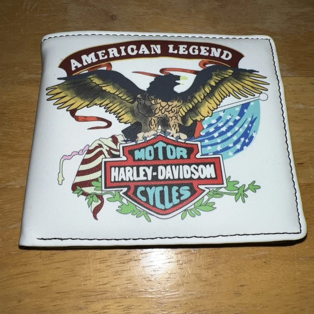 American Legend Harley Davidson Motor Cycle Wallet Men's